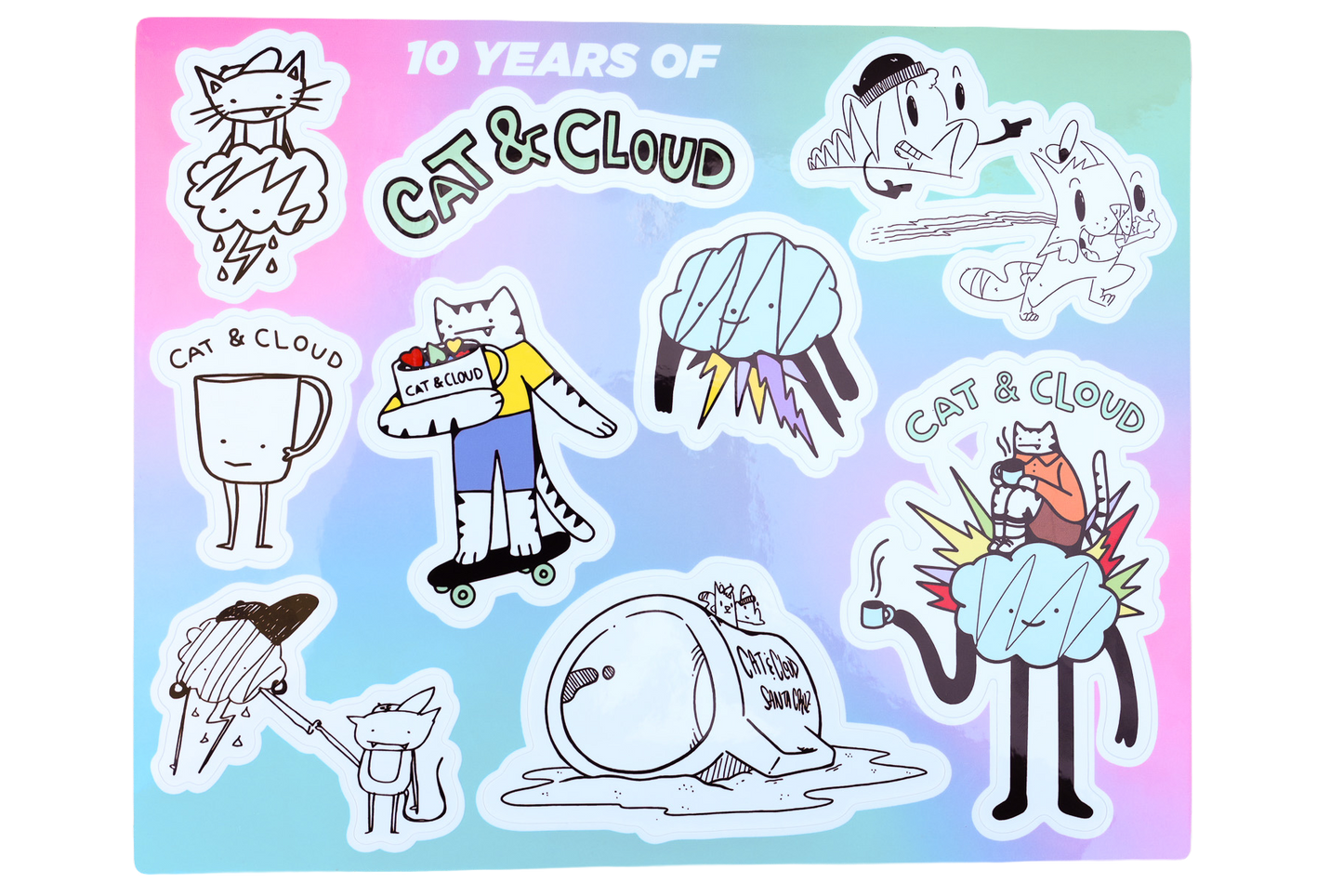 Ten Year Sticker Sheet (8"x10")